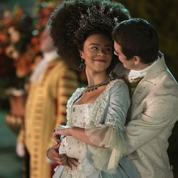 queen charlotte a bridgerton story l to r india amarteifio as young queen charlotte, corey mylchreest as young king george in episode 106 of queen charlotte a bridgerton story cr nick wallnetflix © 2023