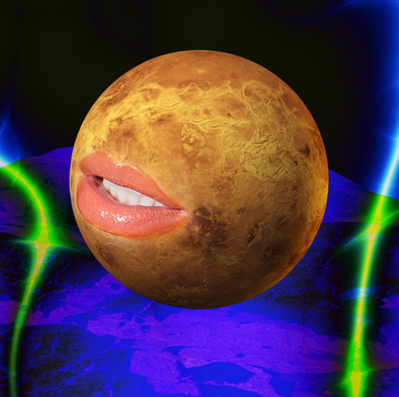 a planet with a smiling mouth